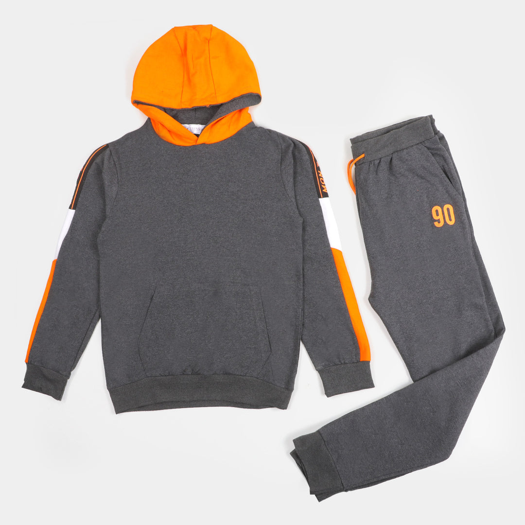 Teens Boys 2 Pcs Suit Future Is Now - Grey/Orange