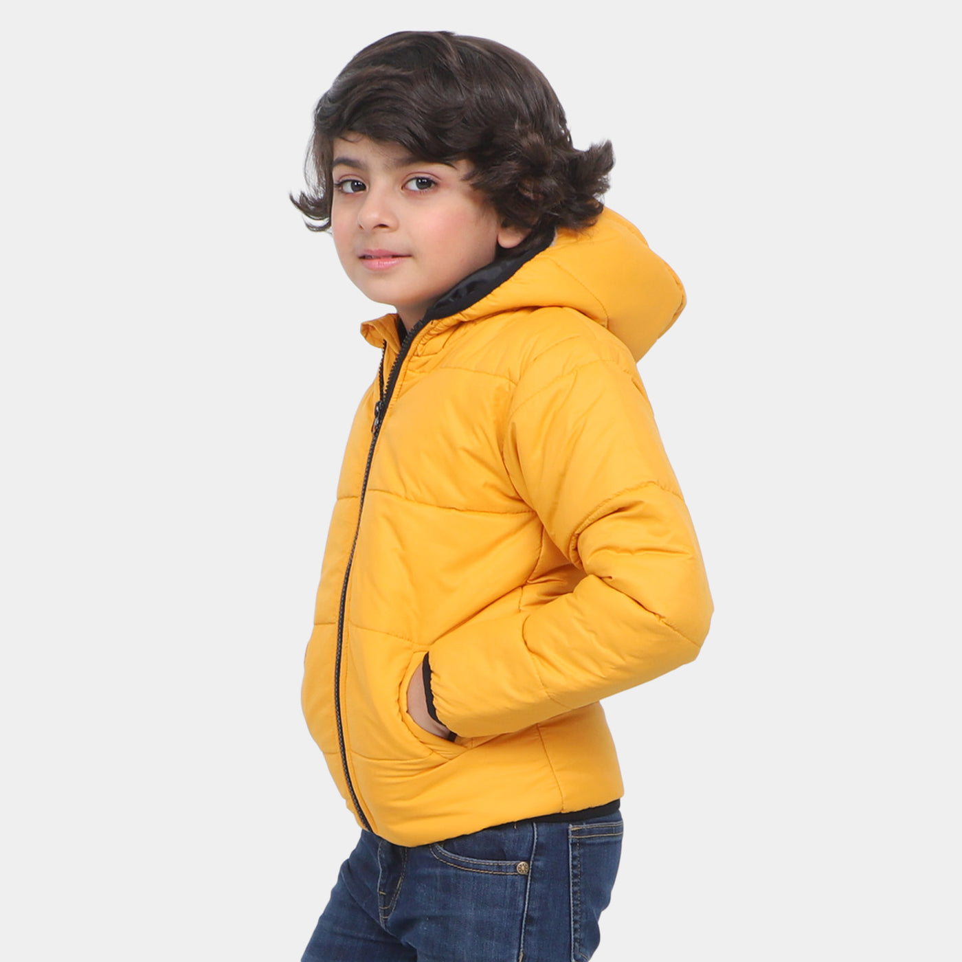 Boys Quilted Jacket Basic F/S-Citrus