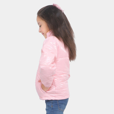 Girls Quilted Jacket Basic F/S - Light Pink