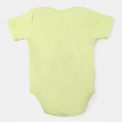 Infant Unisex Cotton Romper Alligator - Light Green