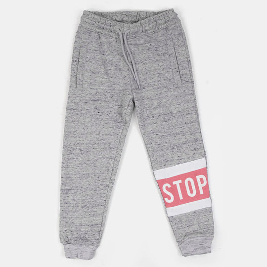Girls 2 Pcs Suit Never Stop - GREY