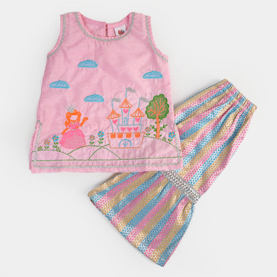 Infant Girls Cotton 2Pcs Little Princess - LT.Pink
