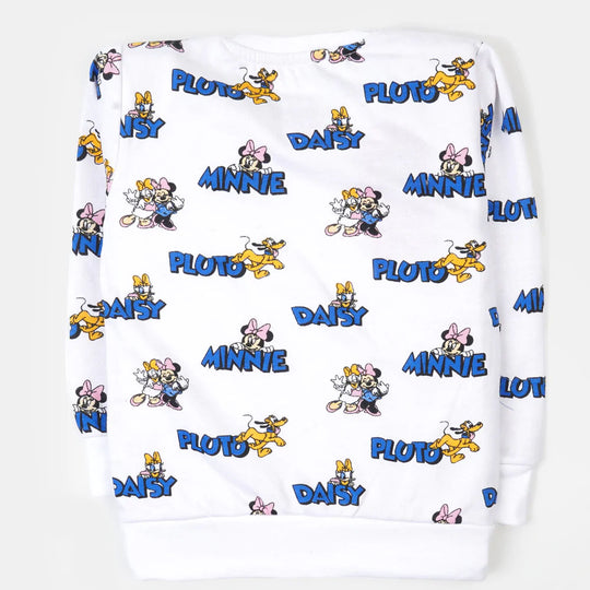 Girls Character Sweatshirt - White