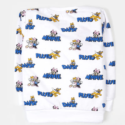Girls Sweatshirt Pluto - White