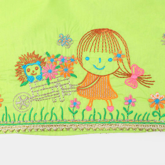 Infant Girls Cotton 2Pcs Suit Baby Morning Vibes - Green