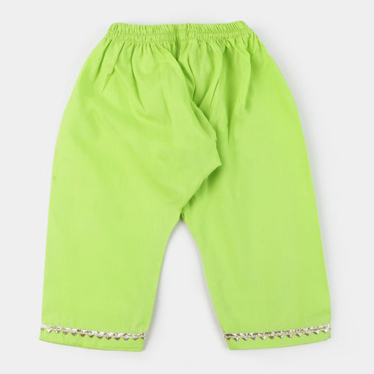 Infant Girls Cotton 2Pcs Suit Baby Morning Vibes - Green