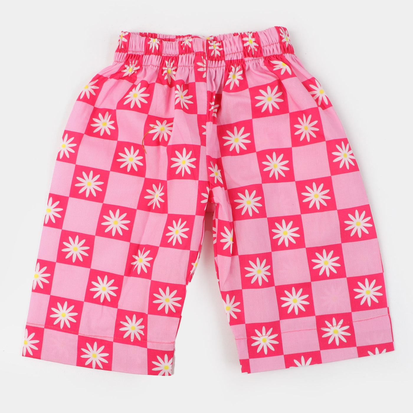 Infant Girls Cotton Digital Print 2PCs Suit Sun Flower - Pink