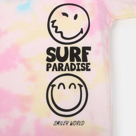 Infant Boys Cotton T-Shirt Surf Paradise - Tie Dye