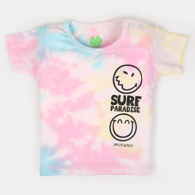 Infant Boys Cotton T-Shirt Surf Paradise - Tie Dye