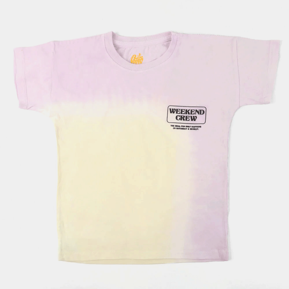 Boys Cotton T-Shirt  Weekend Crew - Tie Dye