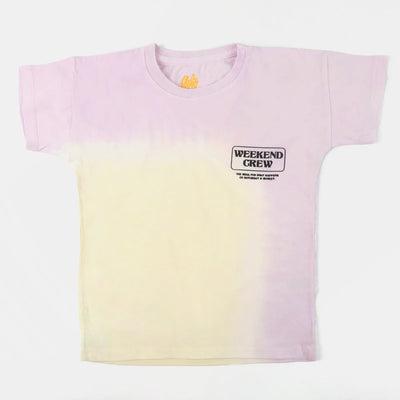 Boys Cotton T-Shirt  Weekend Crew - Tie Dye