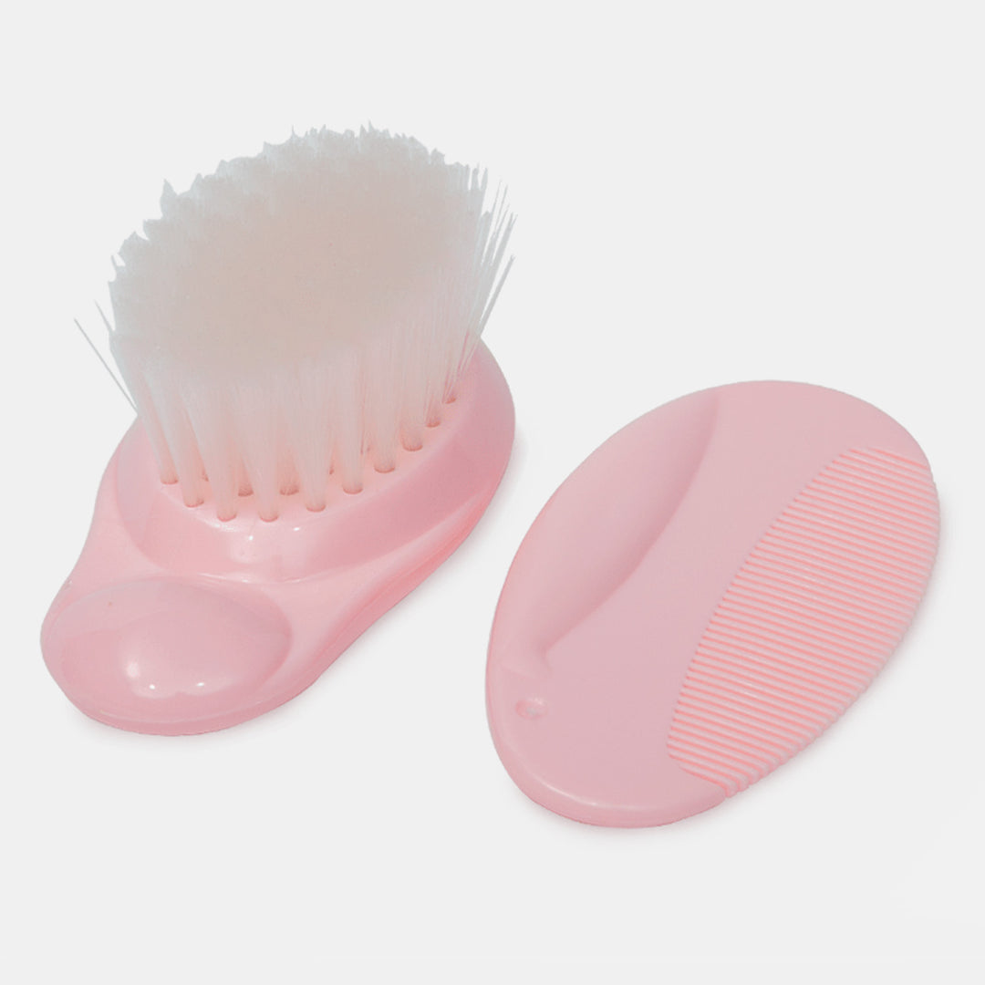 Farlin Baby Comb & Brush Set - Pink