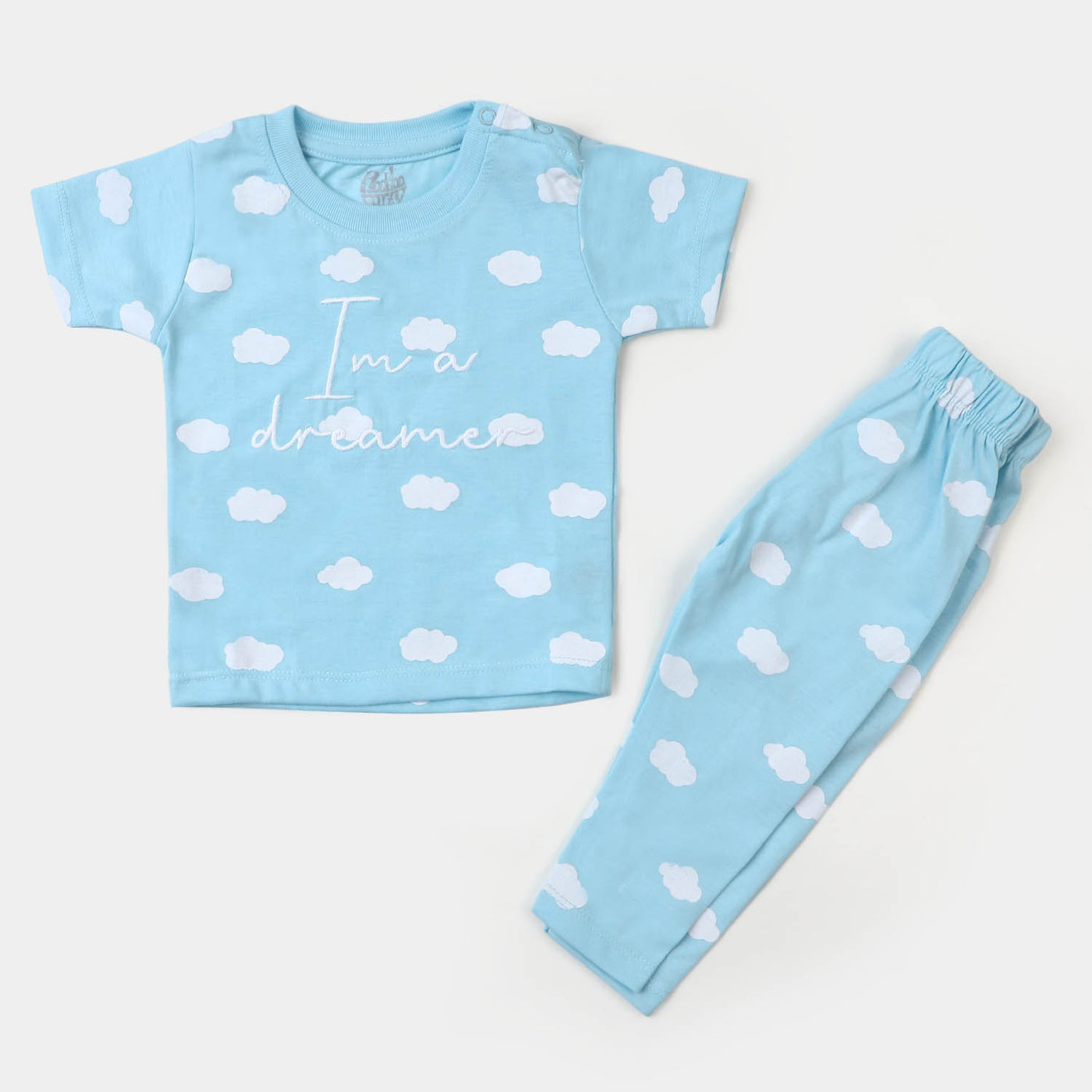 Infant Boys Cotton Night Suit Dreamer - Blue
