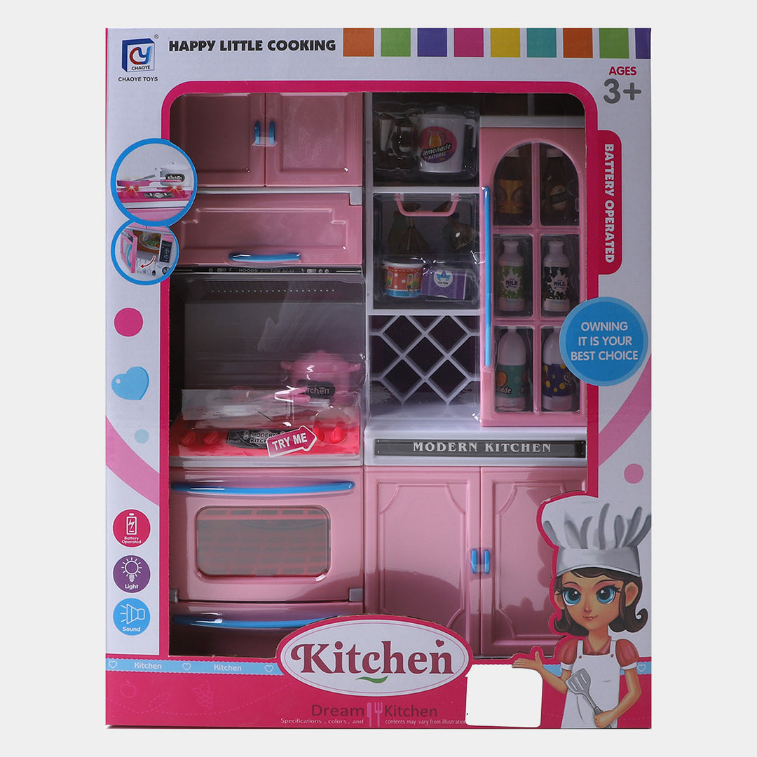 Little Cooking Kitchen Set Design For Kids