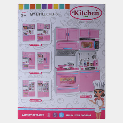 Little Cooking Kitchen Set Design For Kids
