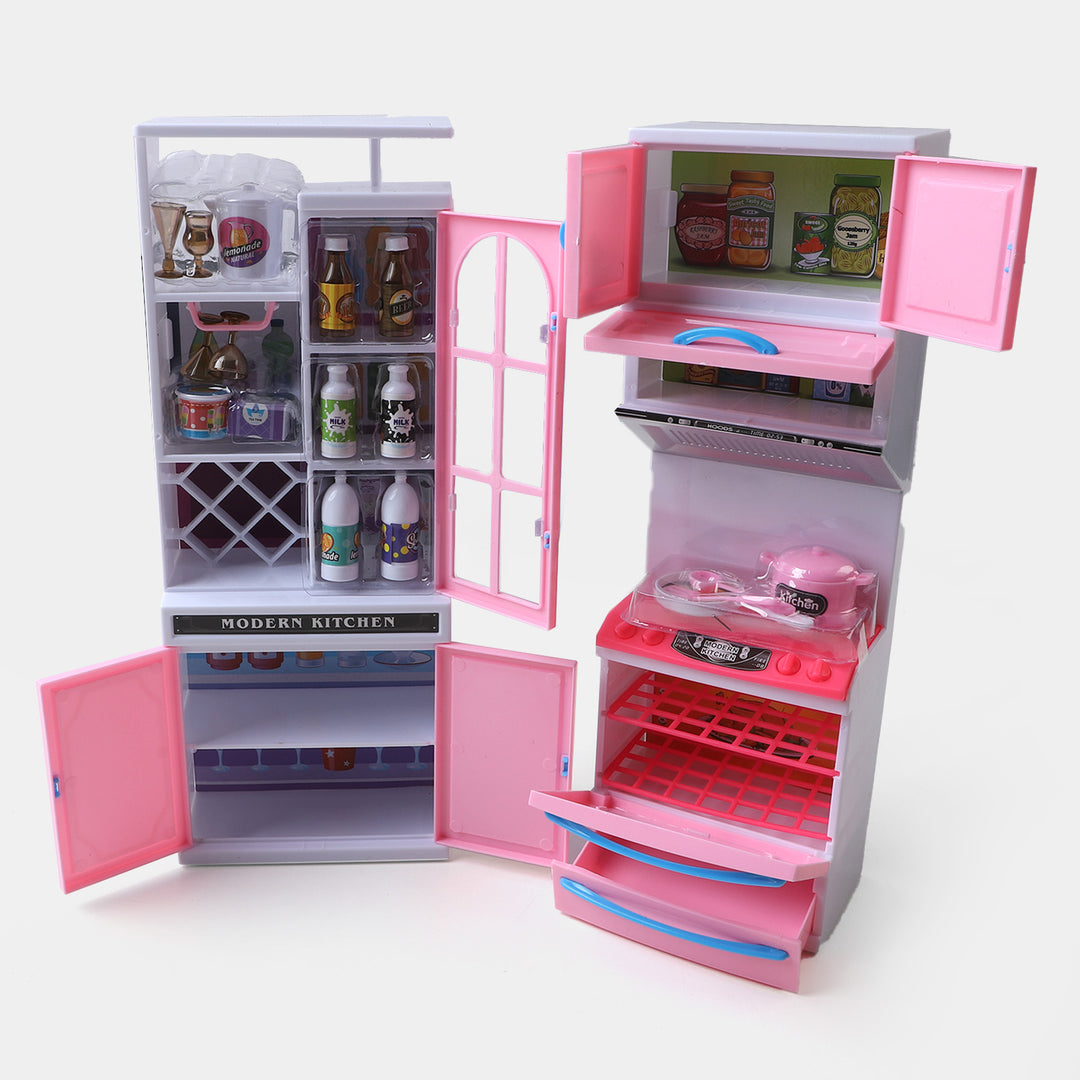 Little Cooking Kitchen Set Design For Kids