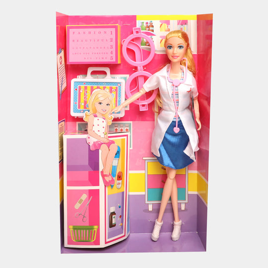 Nurse Doll Clinic Play Set Toy