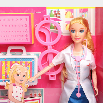 Nurse Doll Clinic Play Set Toy