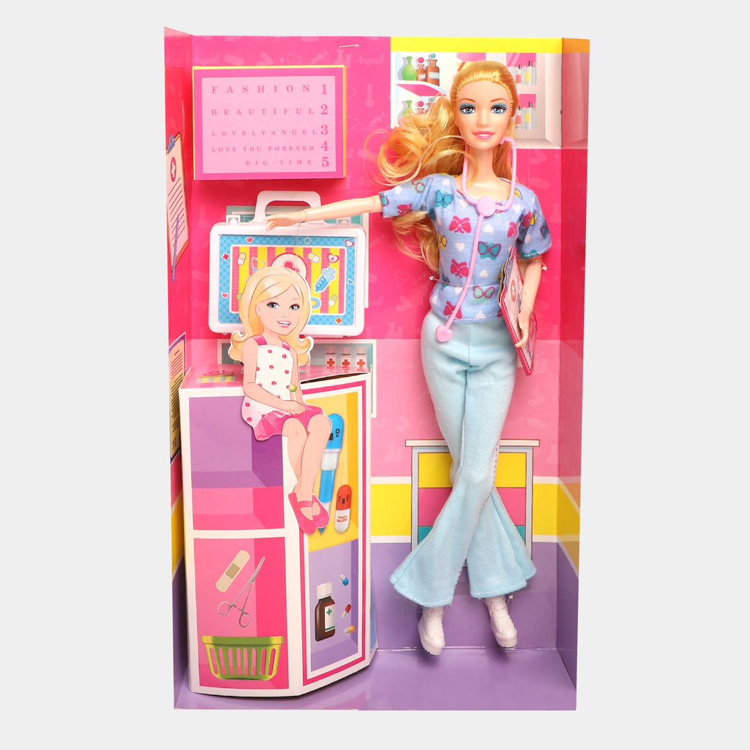 Nurse Doll Clinic Play Set Toy