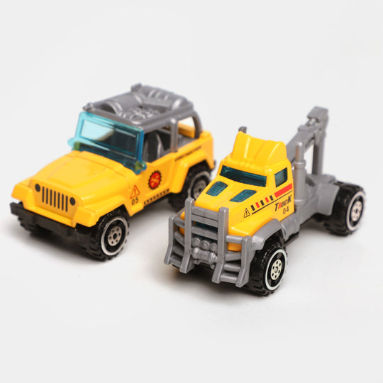 Metal Construction Vehicles Play Set Toy For Kids | 6PCs