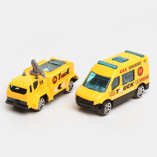 Metal Construction Vehicles Play Set Toy For Kids | 6PCs