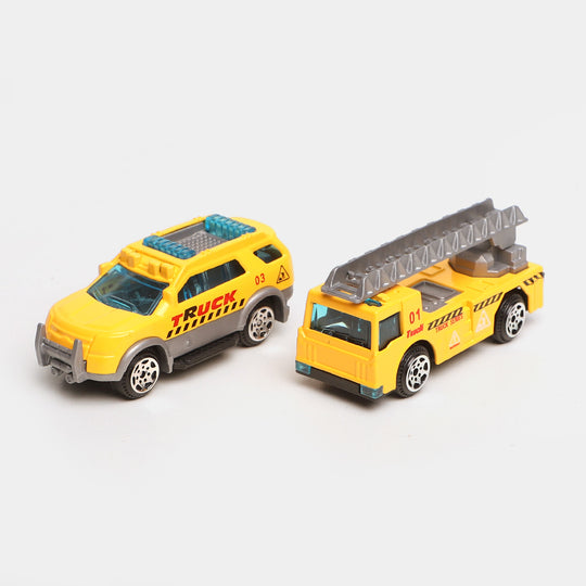 Metal Construction Vehicles Play Set Toy For Kids | 6PCs