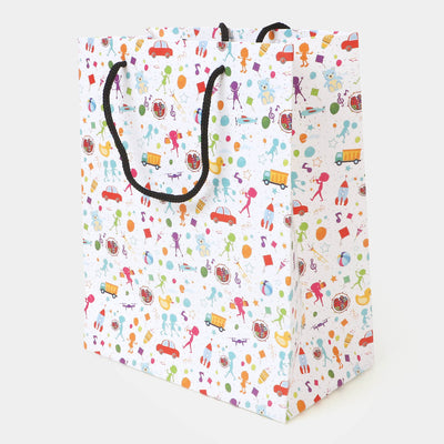 Printed Paper Gift Bag With Carry Handle | Small