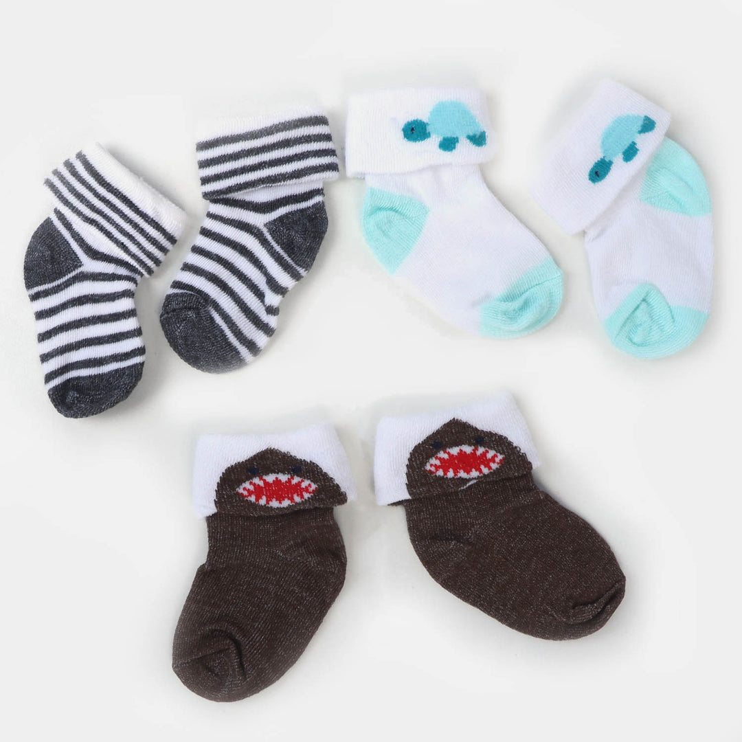 Infant Baby 3 Pair Socks | 0-12M