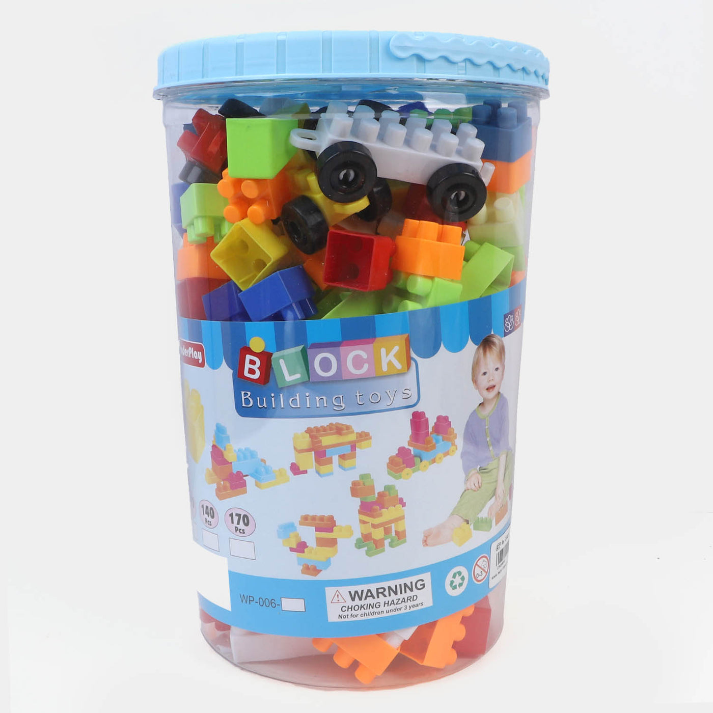 Kids Building Blocks Set Bucket | 170PCs