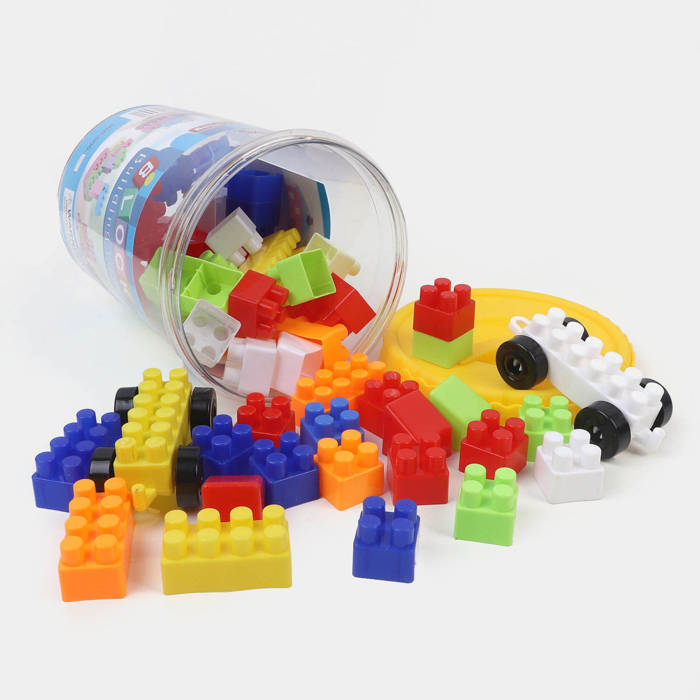 Kids Building Blocks Set Bucket | 55 PCs