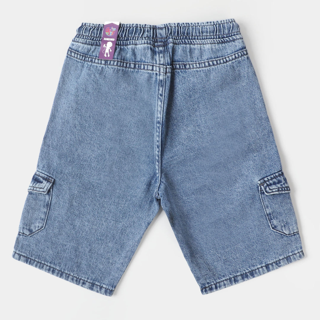 Boys Denim Short On my way - Ice Blue