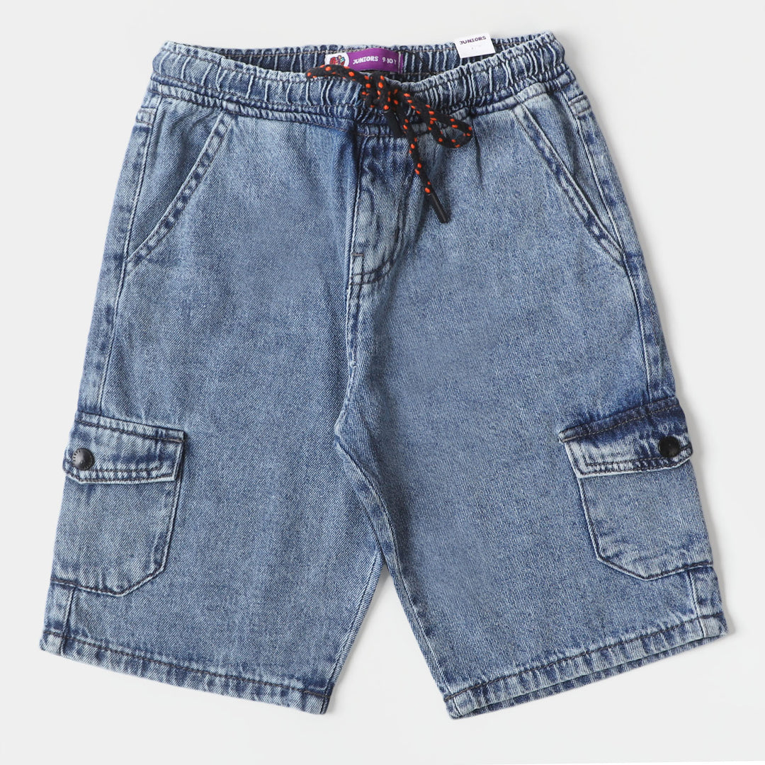 Boys Denim Short On my way - Ice Blue