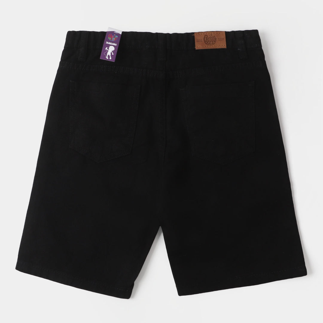 Boys Denim Short Hey Dude - BLACK