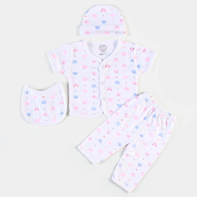 Infant Baby Cotton Summer Suit 4PCs