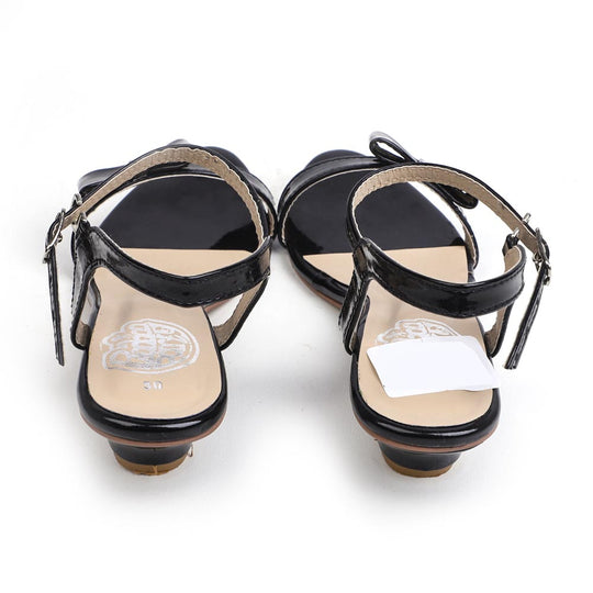 Fancy Heel Sandals For Girls - Black (WS-2)