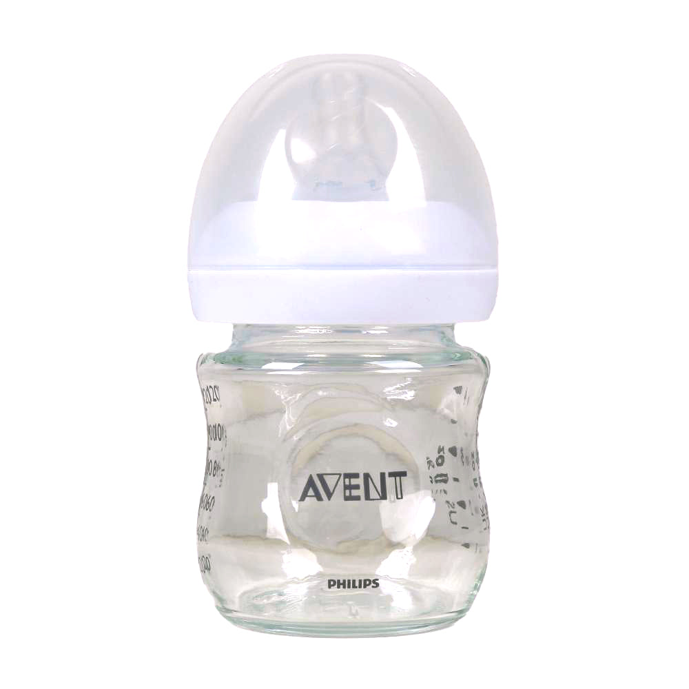 Philips Natural Feeding Glass Bottle White - 120ml