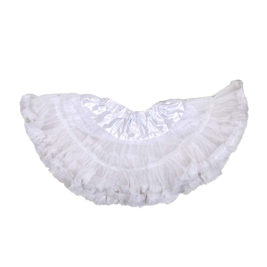 Infant Net Frill Skirt For Girls - White