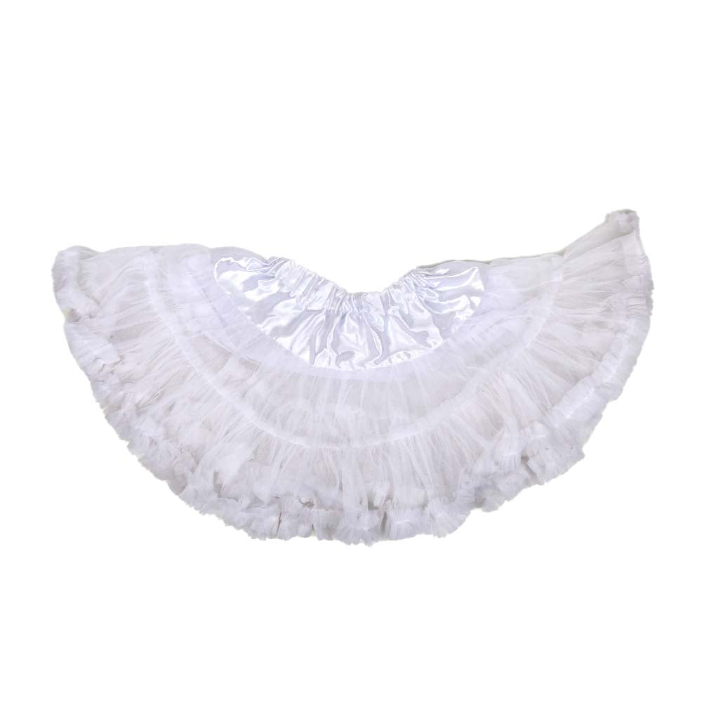 Infant Net Frill Skirt For Girls - White