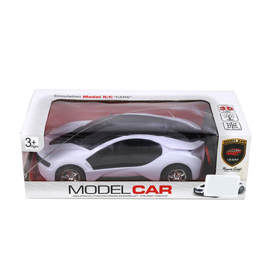 Stylish Remote Control Model Car - White (888-3D)