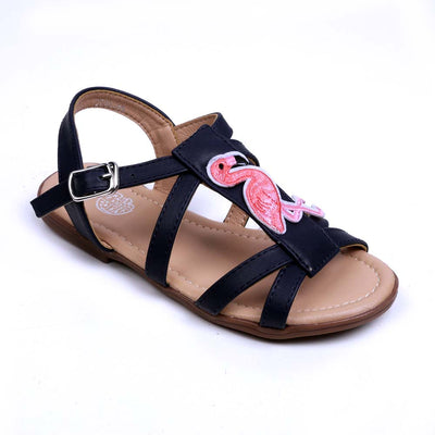 Flamingo Sandals For Girls - Navy (2020-29)