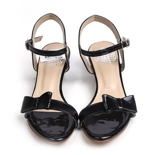 Fancy Heel Sandals For Girls - Black (WS-2)