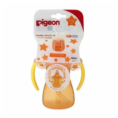 Pigeon Petite Straw Bottle - Orange 150ml