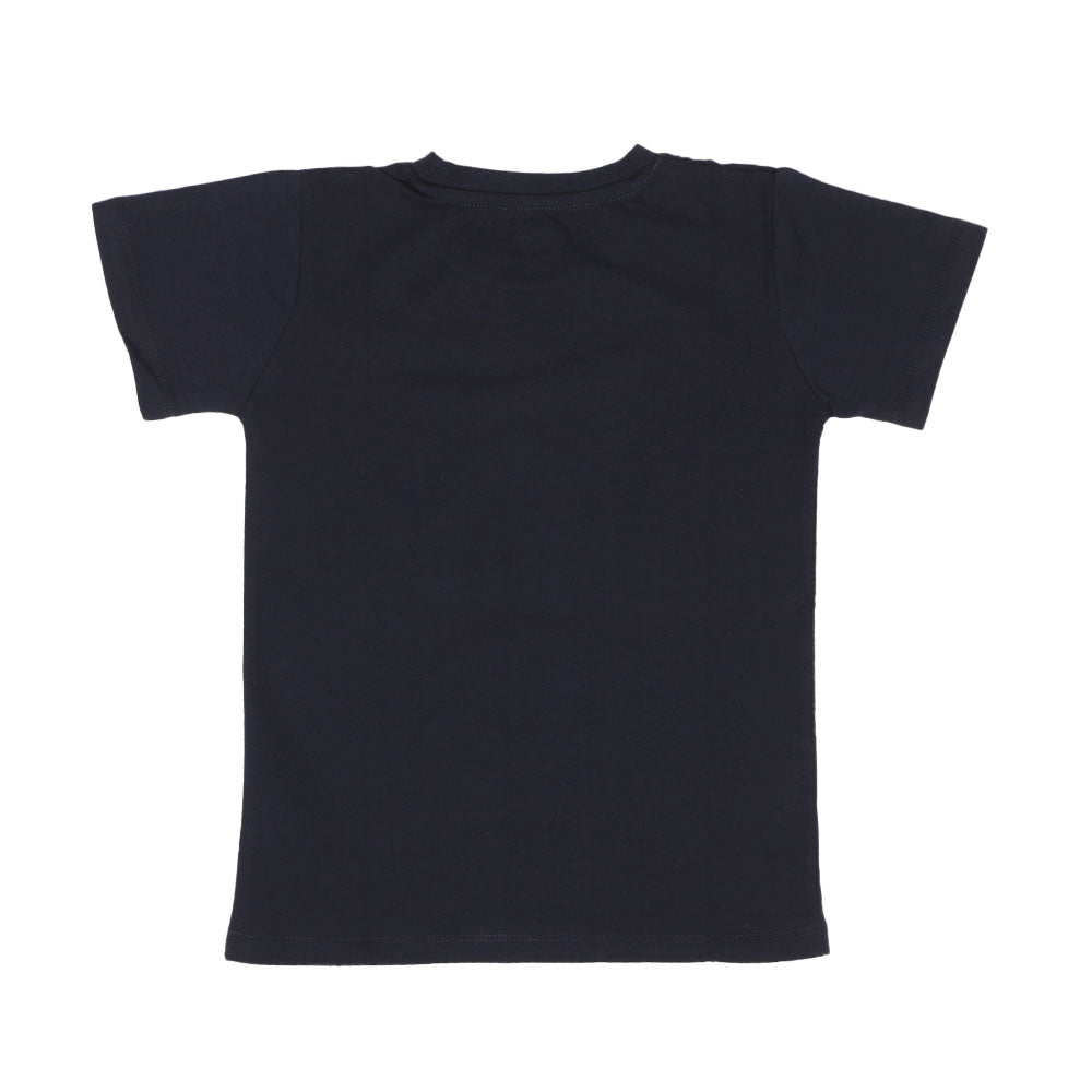 Infants Astro Meow T-Shirt For Boys - Navy