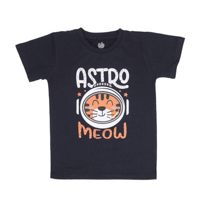 Infant Astro Meow T-Shirt For Boys - Navy