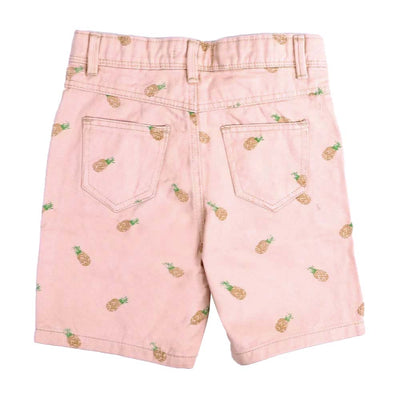 Boys Pine Apple Cotton Short - Light Pink