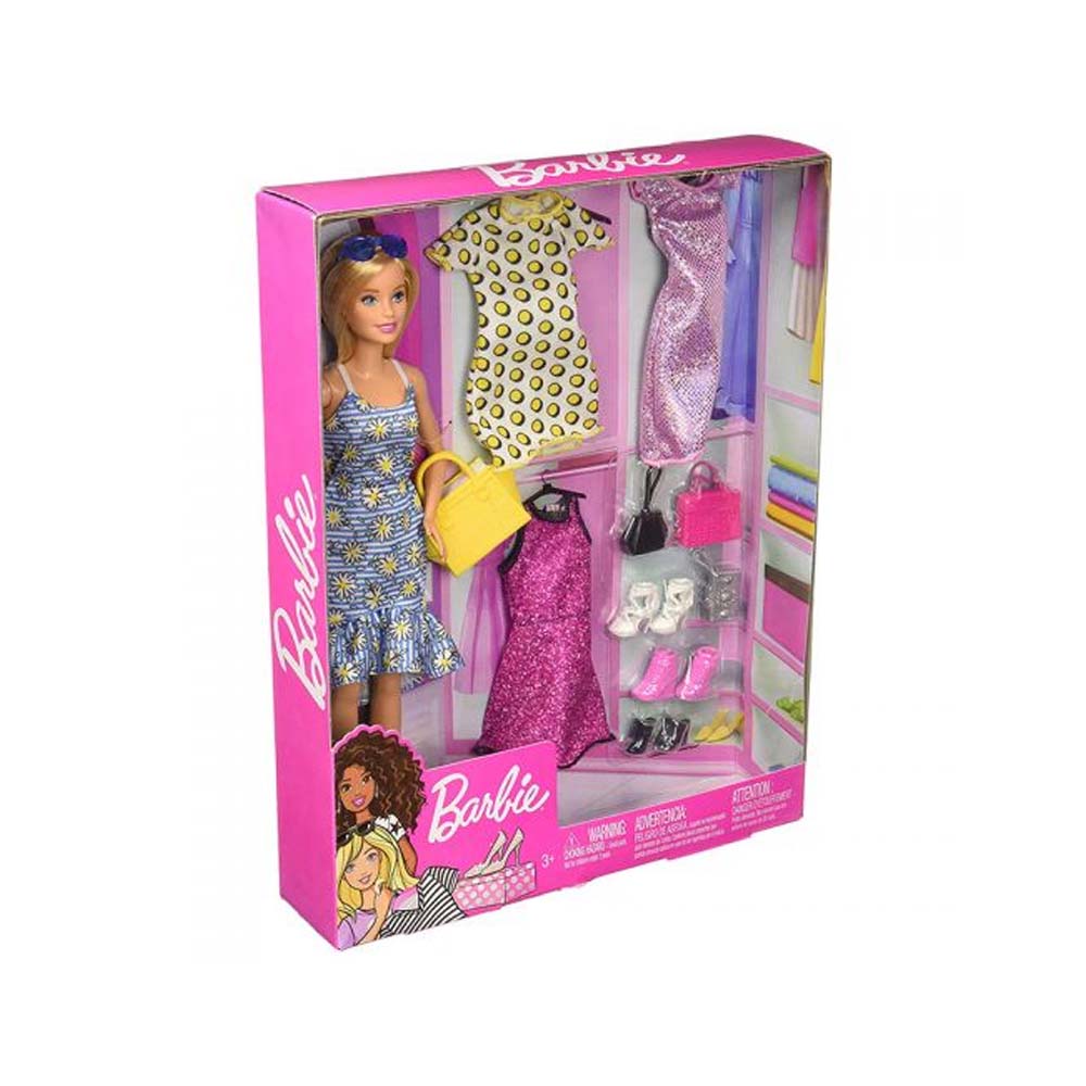 Wardrobe Barbie Doll Set (GDJ40)