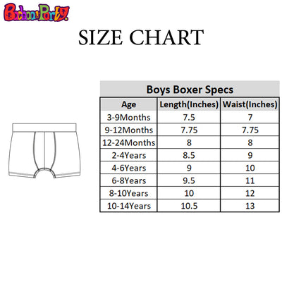 Boys Boxer Pack Of 3- Basic
