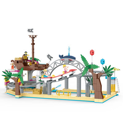 Blocks Roller Coaster Toy For kids - 648Pcs