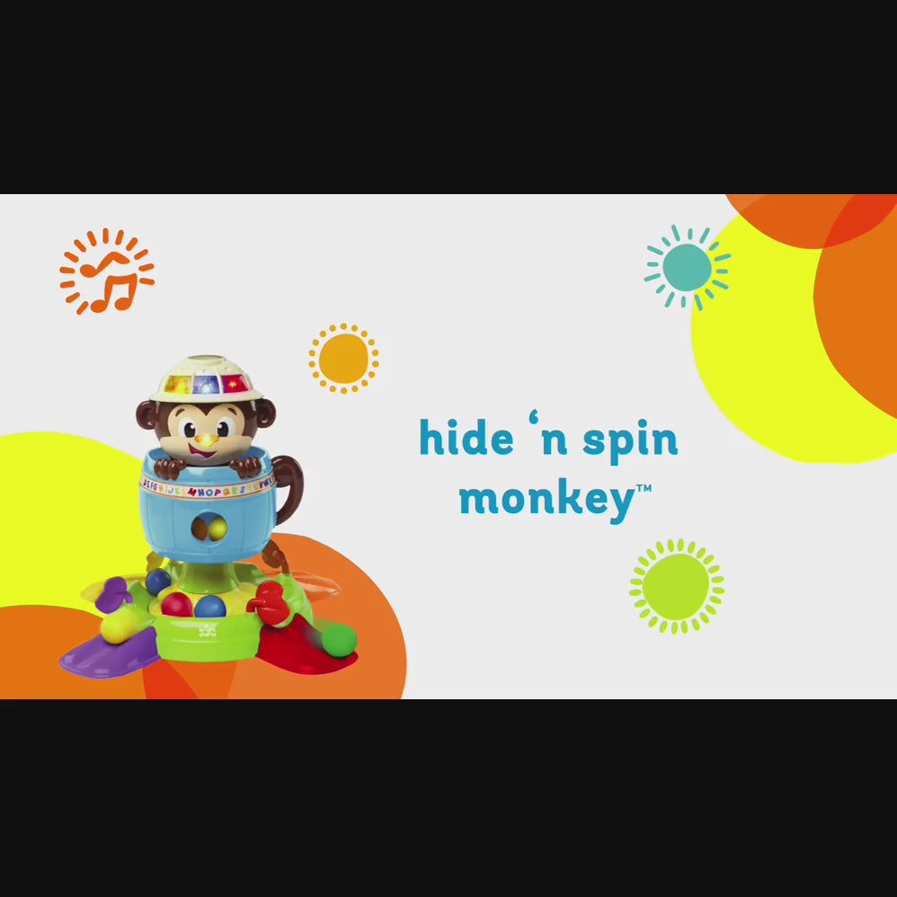 Music With Lightning Hide And Spin Monkey Toy