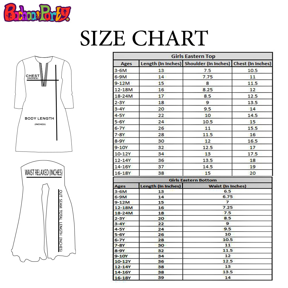 Fancy Eastern Parrot 3 PCs Suit For Girls - White